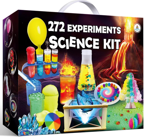 272 Experiments Science Kit for Kids, Chemistry Set